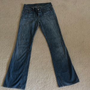 Light Blue flare bottom jeans